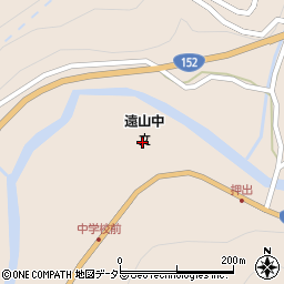 飯田市立遠山中学校周辺の地図