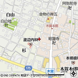 愛知県江南市木賀町杉67周辺の地図