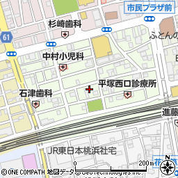 神奈川県平塚市錦町11-12周辺の地図