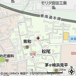 神奈川県茅ヶ崎市松尾3-22周辺の地図