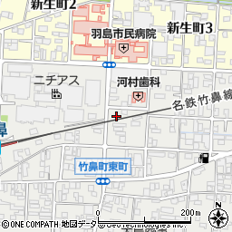 岐阜県羽島市竹鼻町狐穴3407周辺の地図