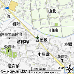 愛知県一宮市時之島西屋敷21周辺の地図