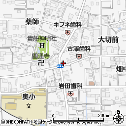愛知県一宮市奥町貴船東120周辺の地図