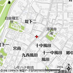 愛知県一宮市奥町堤下二105周辺の地図