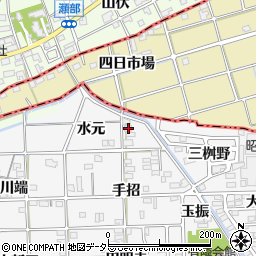 愛知県一宮市時之島水元52周辺の地図