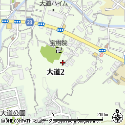 神奈川県横浜市金沢区大道2丁目周辺の地図