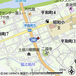 岐阜県多治見市平和町周辺の地図