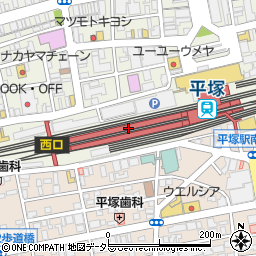 神奈川県平塚市周辺の地図