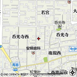 愛知県一宮市今伊勢町馬寄呑光寺西45周辺の地図