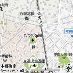 愛知県江南市木賀本郷町緑37周辺の地図