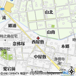 愛知県一宮市時之島西屋敷33周辺の地図