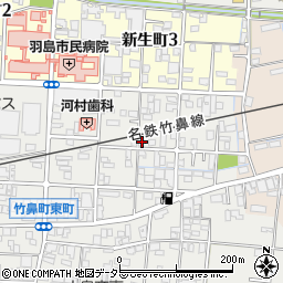 岐阜県羽島市竹鼻町狐穴3484周辺の地図