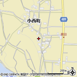 京都府綾部市小西町ナル下周辺の地図