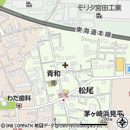 神奈川県茅ヶ崎市松尾3-24周辺の地図