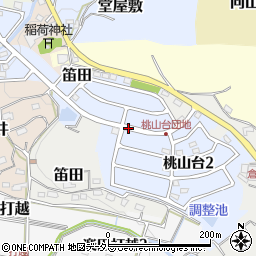 愛知県犬山市桃山台周辺の地図