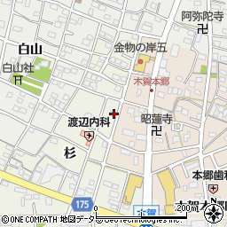 愛知県江南市木賀町杉66周辺の地図