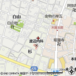愛知県江南市木賀町杉60周辺の地図