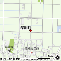 岐阜県大垣市深池町184周辺の地図