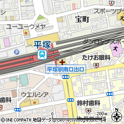 マクドナルド平塚駅南口店周辺の地図