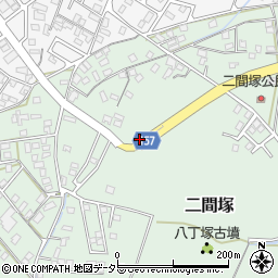 千葉県富津市二間塚周辺の地図