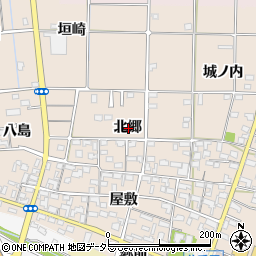 愛知県一宮市佐千原北郷周辺の地図