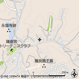 神奈川県鎌倉市二階堂662周辺の地図