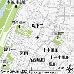 愛知県一宮市奥町堤下二96-4周辺の地図