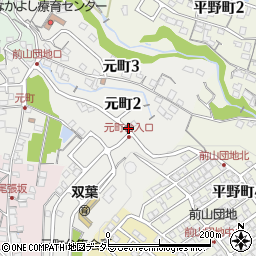 岐阜県多治見市元町周辺の地図