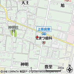 愛知県江南市上奈良町神明67周辺の地図
