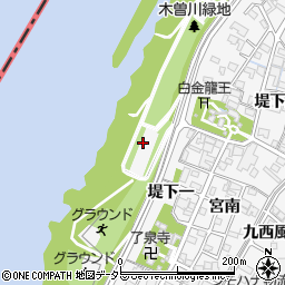 木曽川緑地トイレ周辺の地図