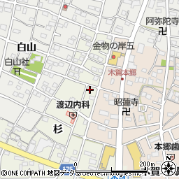 愛知県江南市木賀町杉65周辺の地図