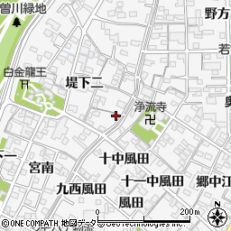 愛知県一宮市奥町堤下二104周辺の地図