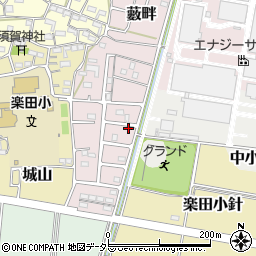 愛知県犬山市藪畔179周辺の地図