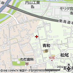 神奈川県茅ヶ崎市松尾9-8周辺の地図