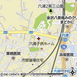 六浦睦町内会消防団詰所周辺の地図