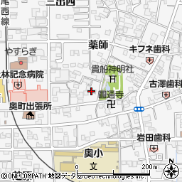 愛知県一宮市奥町貴船周辺の地図