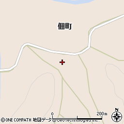 京都府綾部市佃町坂尻周辺の地図