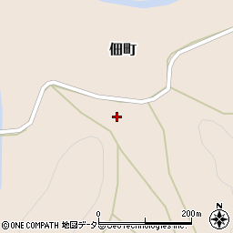 京都府綾部市佃町（坂尻）周辺の地図