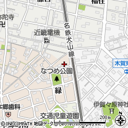 愛知県江南市木賀本郷町緑31周辺の地図