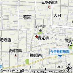 愛知県一宮市今伊勢町馬寄呑光寺13周辺の地図