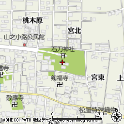 愛知県一宮市今伊勢町馬寄石刀周辺の地図