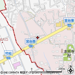 サニーハイツ宮台周辺の地図