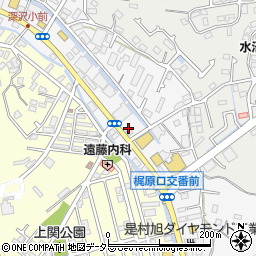 鎌倉江之島ハイヤー株式会社　本社事務所周辺の地図