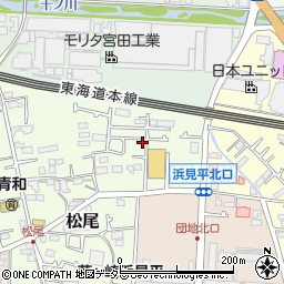 神奈川県茅ヶ崎市松尾2-6周辺の地図