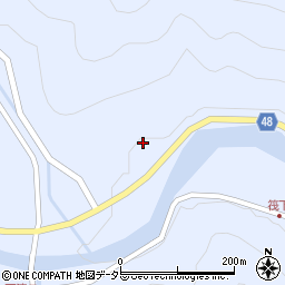 兵庫県養父市大屋町筏583周辺の地図