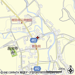 京都府福知山市報恩寺出合周辺の地図