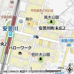 滋賀県高島市安曇川町末広周辺の地図