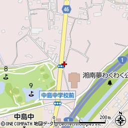 神奈川県茅ヶ崎市中島1211周辺の地図