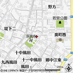 愛知県一宮市奥町川並東周辺の地図