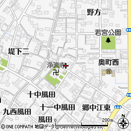 愛知県一宮市奥町（川並東）周辺の地図